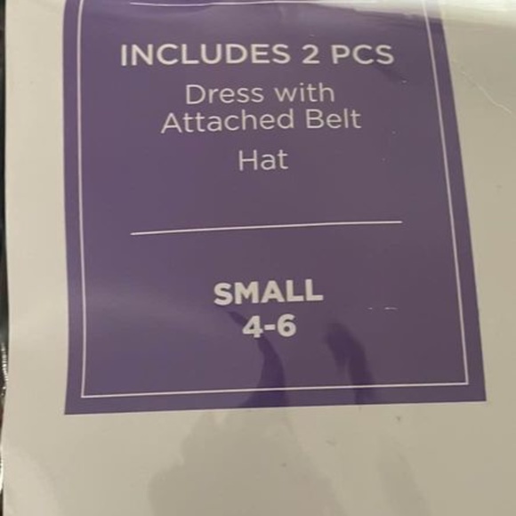 BRAND NEW girl pirate dress lights up halloween costume size S 4-6 - Picture 4 of 5